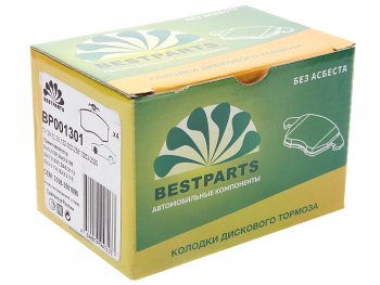 479 р. Комплект передних колодок дисковых тормозов (4 шт.) BESTPARTS Лада 2108 (1984-2003)  с доставкой в г. Чебоксары. Увеличить фотографию 2