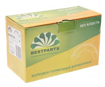 1 439 р. Колодки тормозные барабанные задние (4 шт.) BESTPARTS Лада Веста SW 2181 универсал дорестайлинг (2017-2022)  с доставкой в г. Чебоксары. Увеличить фотографию 2
