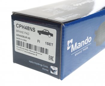 1 149 р. Колодки тормозные передние R16 ceramic (4шт.) MANDO KIA Optima 4 JF дорестайлинг седан (2016-2018)  с доставкой в г. Чебоксары. Увеличить фотографию 3