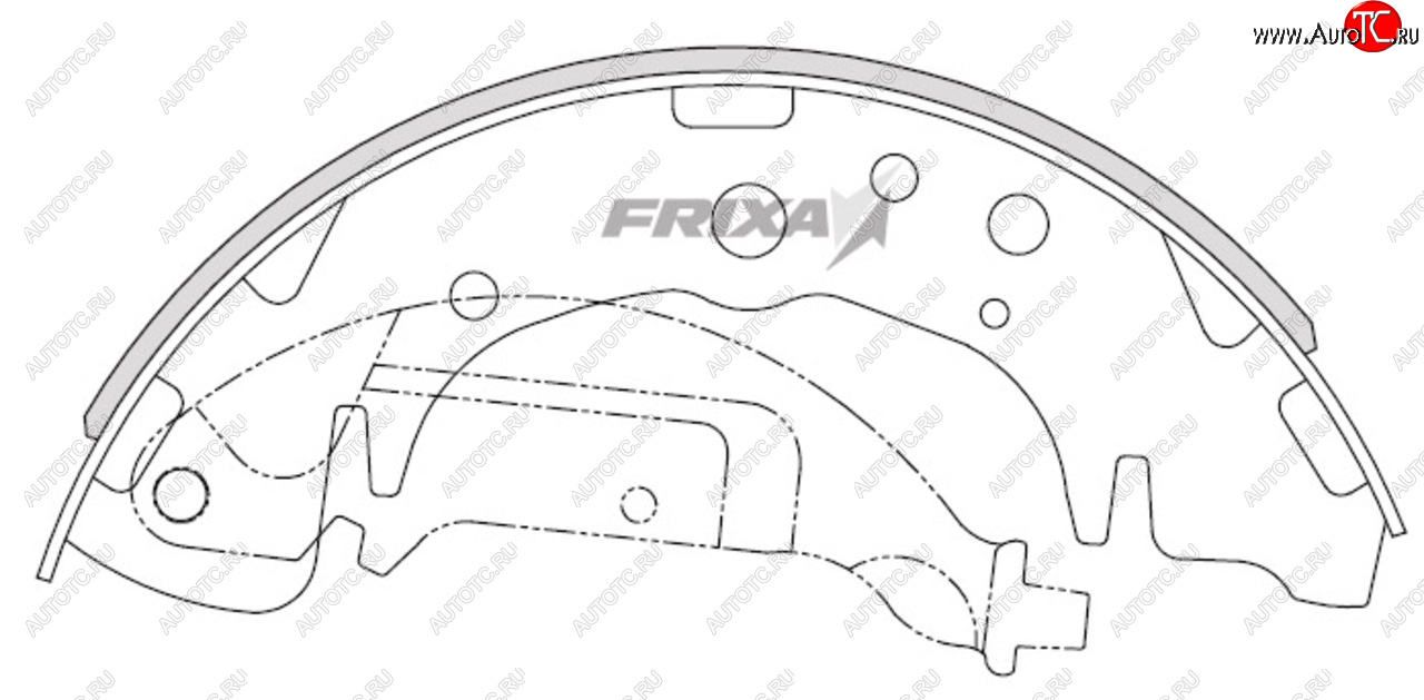 1 339 р. Колодки тормозные задние барабанные (4шт.) HANKOOK FRIXA KIA Carnival VQ минивэн дорестайлинг (2005-2010)  с доставкой в г. Чебоксары