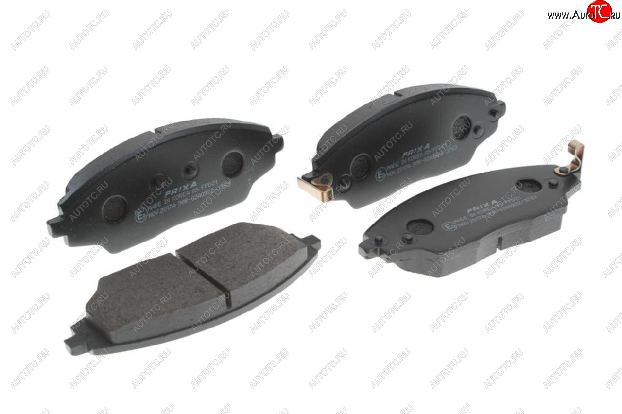 899 р. Колодки тормозные передние с АБС (4шт.) HANKOOK FRIXA Chevrolet Aveo T300 седан (2011-2015)  с доставкой в г. Чебоксары