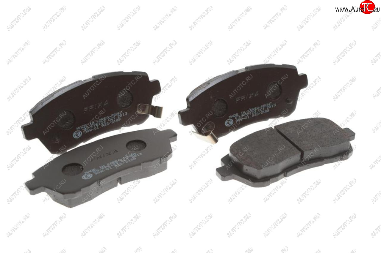 639 р. Колодки тормозные передние (4шт.) HANKOOK FRIXA Ford Fiesta 6 седан рестайлинг (2012-2019)  с доставкой в г. Чебоксары