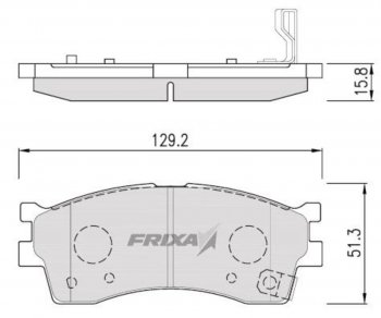 859 р. Колодки тормозные передние (4шт.) HANKOOK FRIXA KIA Rio 3 QB хэтчбек 5 дв. рестайлинг (2015-2017)  с доставкой в г. Чебоксары. Увеличить фотографию 3