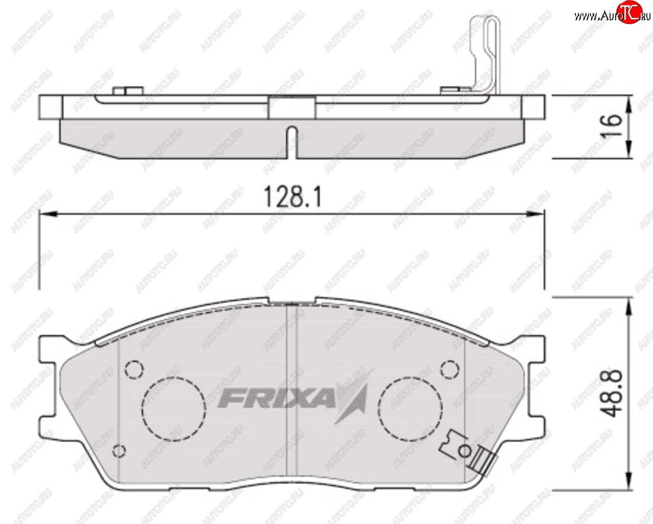 879 р. Колодки тормозные передние (4шт.) HANKOOK FRIXA KIA Rio 3 QB дорестайлинг седан (2011-2015)  с доставкой в г. Чебоксары