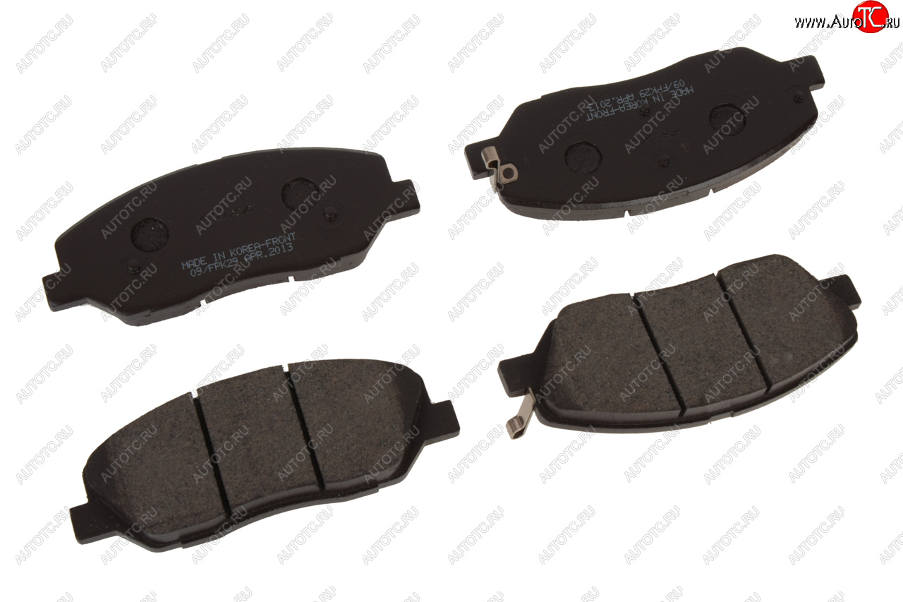 1 489 р. Колодки тормозные передние (4шт.) HANKOOK FRIXA Hyundai Santa Fe CM дорестайлинг (2006-2009)  с доставкой в г. Чебоксары