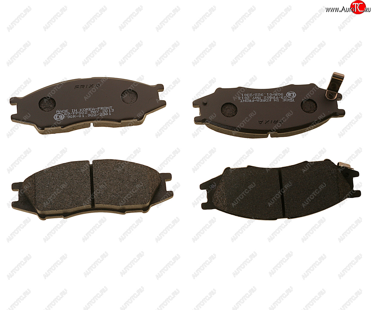 759 р. Колодки тормозные передние (4шт.) HANKOOK FRIXA Nissan Almera Classic седан B10 (2006-2013)  с доставкой в г. Чебоксары