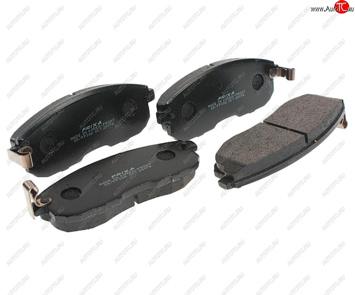 1 389 р. Колодки тормозные передние (4шт.) HANKOOK FRIXA Nissan Teana 1 J31 дорестайлинг (2003-2005)  с доставкой в г. Чебоксары