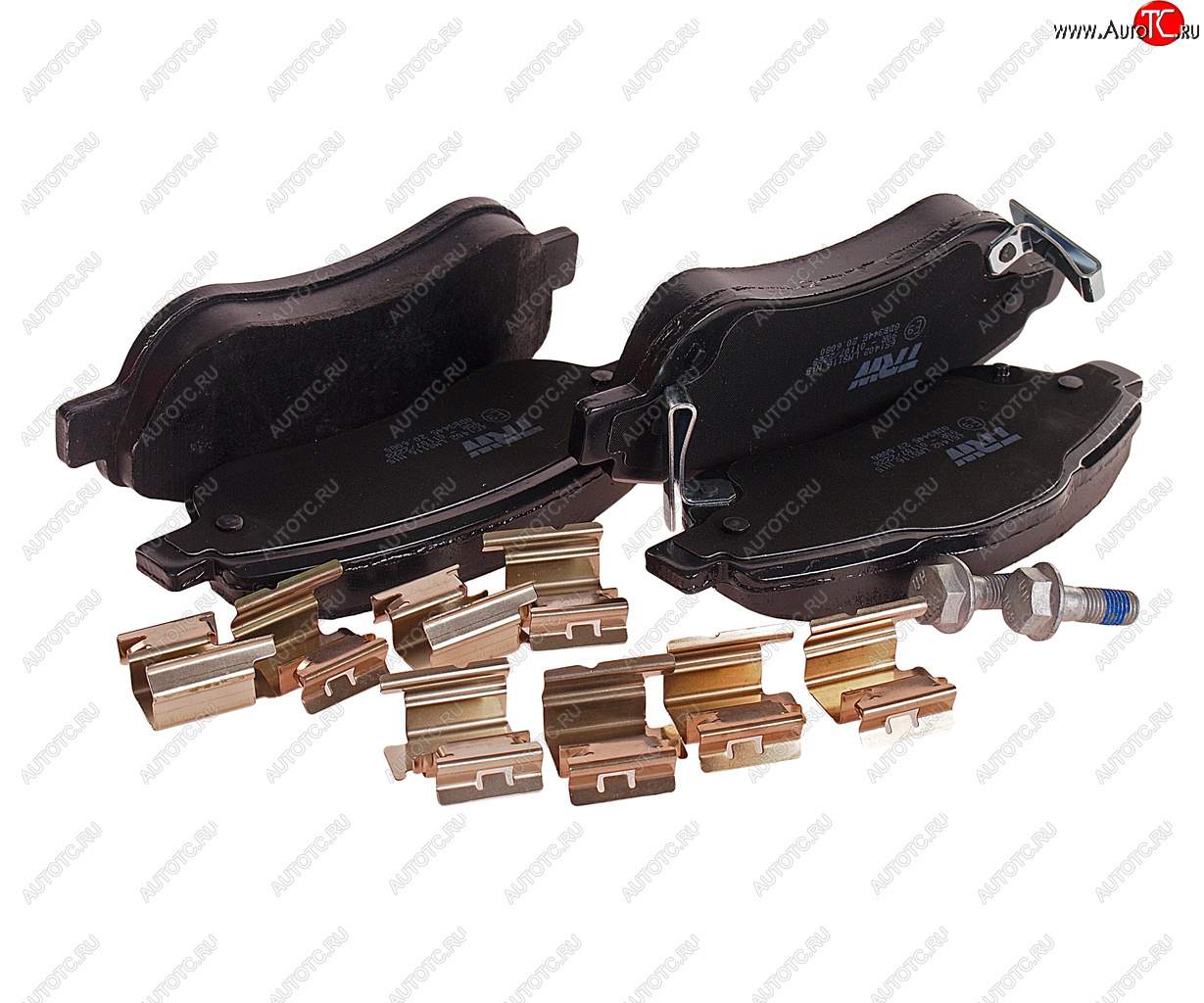 5 449 р. Колодки тормозные передние (4шт.) TRW Honda CR-V RE1,RE2,RE3,RE4,RE5,RE7 дорестайлинг (2007-2010)  с доставкой в г. Чебоксары