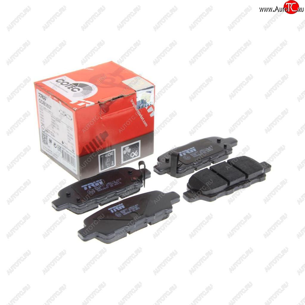 3 379 р. Колодки тормозные задние (4шт.) TRW Nissan Teana 1 J31 дорестайлинг (2003-2005)  с доставкой в г. Чебоксары