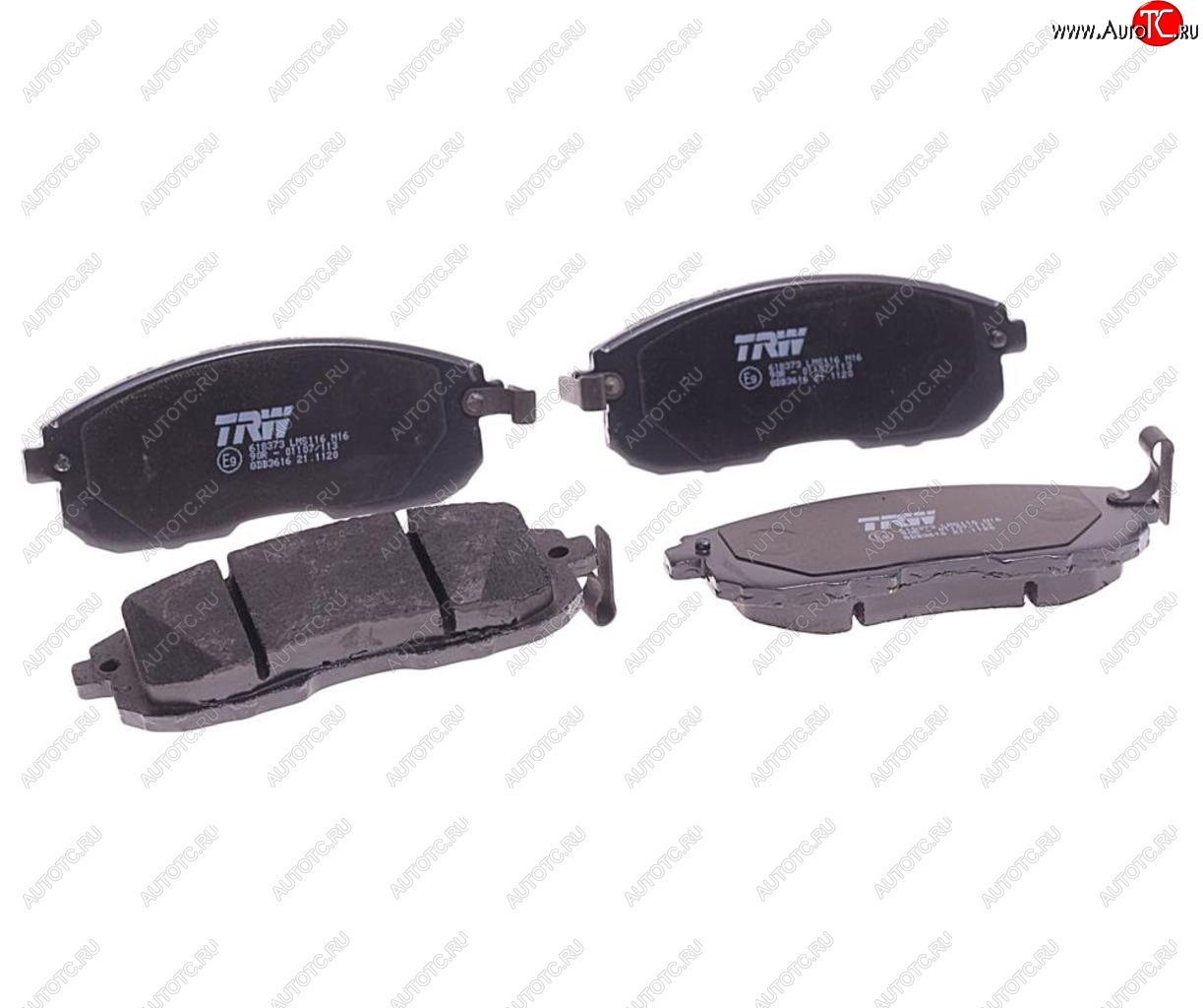 4 199 р. Колодки тормозные передние (4шт.) TRW Nissan Tiida 1 хэтчбэк C11 дорестайлинг, Япония (2004-2007)  с доставкой в г. Чебоксары