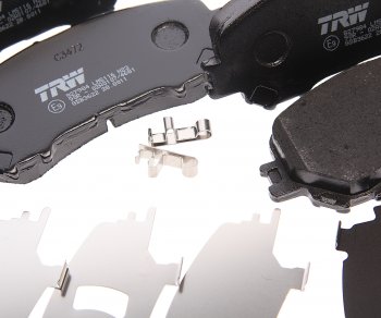 4 649 р. Колодки тормозные передние (4шт.) TRW Nissan Qashqai 2 J11 дорестайлинг (2013-2019)  с доставкой в г. Чебоксары. Увеличить фотографию 2