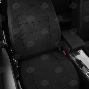 7 749 р. Авточехлы HYUNDAI Solaris (10-17) KIA Rio (11-17) седан экокожа черные комплект AVTOLIDER AVTOLIDER hy15-0601-ec01  с доставкой в г. Чебоксары. Увеличить фотографию 4