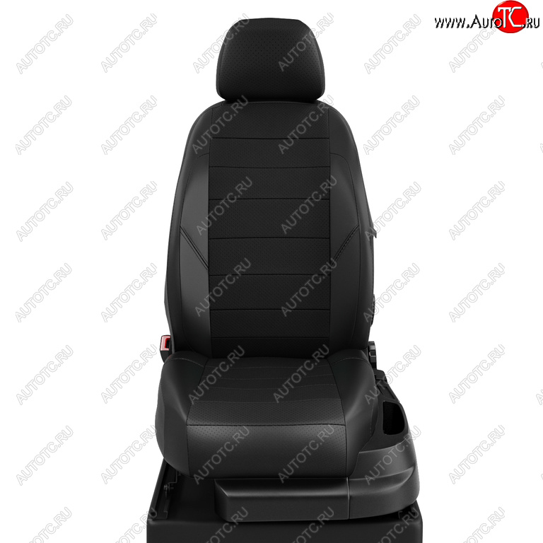 7 749 р. Авточехлы HYUNDAI Solaris (10-17) KIA Rio (11-17) седан экокожа черные комплект AVTOLIDER AVTOLIDER hy15-0601-ec01  с доставкой в г. Чебоксары