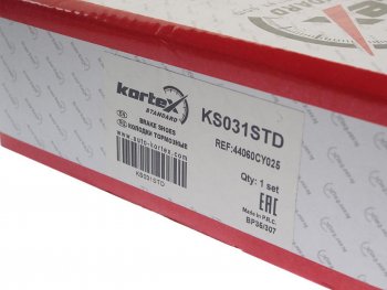 2 149 р. Колодки тормозные задние барабанные (4шт.) KORTEX Toyota RAV4 XA30 5 дв. удлиненный дорестайлинг (2003-2008)  с доставкой в г. Чебоксары. Увеличить фотографию 3