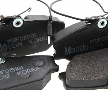 1 759 р. Колодки тормозные передние (4шт.) MANDO Renault Megane седан  дорестайлинг (2002-2006)  с доставкой в г. Чебоксары. Увеличить фотографию 2