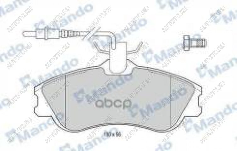 1 399 р. Колодки тормозные передние (4шт.) MANDO Peugeot Partner B9 дорестайлинг (2008-2012)  с доставкой в г. Чебоксары