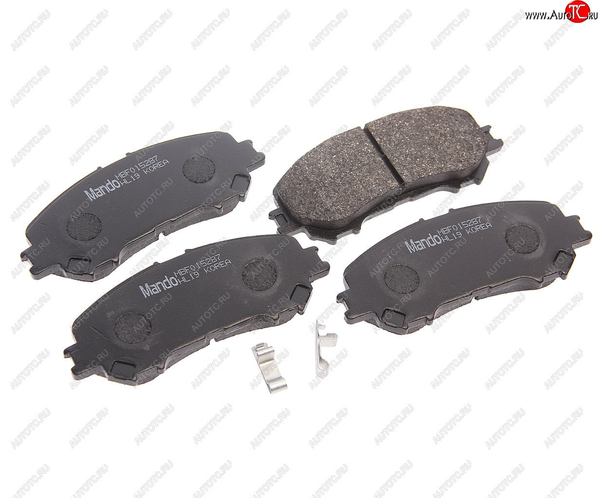 2 299 р. Колодки тормозные передние (4шт.) MANDO Nissan Qashqai 2 J11 дорестайлинг (2013-2019)  с доставкой в г. Чебоксары
