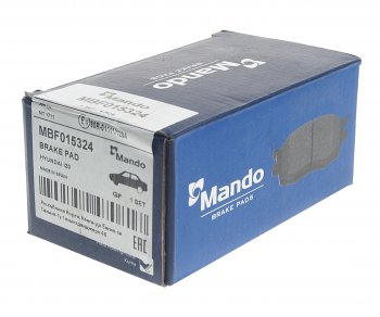 1 659 р. Колодки тормозные R18 передние (4шт.) MANDO Hyundai i20 GB хэтчбэк 5 дв. дорестайлинг (2014-2018)  с доставкой в г. Чебоксары. Увеличить фотографию 2