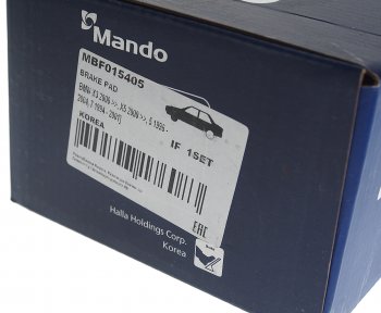 2 999 р. Колодки тормозные передние (4шт.) MANDO BMW X5 E53 дорестайлинг (1999-2003)  с доставкой в г. Чебоксары. Увеличить фотографию 3
