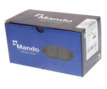 1 669 р. Колодки тормозные задние (4шт.) MANDO BMW 5 серия E60 седан дорестайлинг (2003-2007)  с доставкой в г. Чебоксары. Увеличить фотографию 2