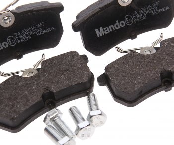 979 р. Колодки тормозные задние (4шт.) MANDO Ford Focus 1 хэтчбэк 5 дв. дорестайлинг (1998-2002)  с доставкой в г. Чебоксары. Увеличить фотографию 2