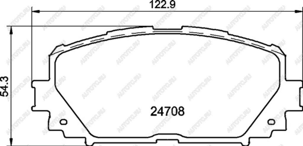 1 299 р. Колодки тормозные передние (4шт.) MINTEX Toyota Yaris XP90 дорестайлинг, хэтчбэк 5 дв. (2005-2008)  с доставкой в г. Чебоксары