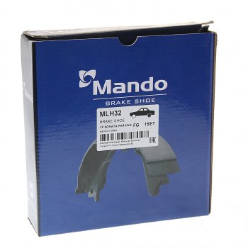 3 499 р. Колодки тормозные задние барабанные (4шт.) MANDO Hyundai Sonata DN8 (2019-2022)  с доставкой в г. Чебоксары. Увеличить фотографию 2