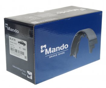 1 289 р. Колодки тормозные задние барабанные (4шт.) MANDO KIA Rio 2 JB дорестайлинг, хэтчбэк 5 дв. (2005-2009)  с доставкой в г. Чебоксары. Увеличить фотографию 3