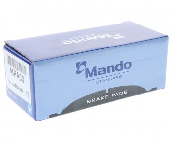1 289 р. Колодки тормозные передние (4шт.) MANDO Mazda 6 GG лифтбэк рестайлинг (2005-2008)  с доставкой в г. Чебоксары. Увеличить фотографию 2