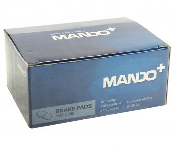 1 199 р. Колодки тормозные передние (4шт.) MANDO Mazda 3/Axela BM дорестайлинг седан (2013-2016)  с доставкой в г. Чебоксары. Увеличить фотографию 3