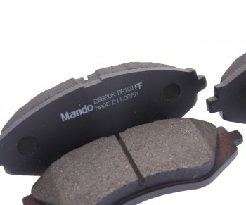 1 329 р. Колодки тормозные дисковые передние (4шт.) MANDO Chevrolet Lacetti седан (2002-2013)  с доставкой в г. Чебоксары. Увеличить фотографию 2