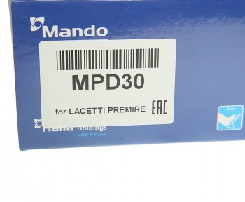2 769 р. Колодки тормозные передние (4шт.) MANDO Chevrolet Cruze J300 седан дорестайлинг (2009-2012)  с доставкой в г. Чебоксары. Увеличить фотографию 4