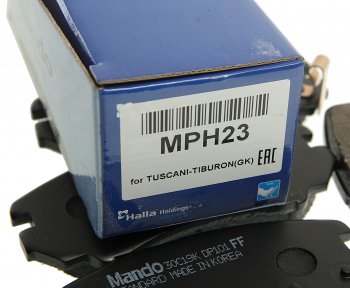 1 749 р. Колодки тормозные передние (4шт.) MANDO Hyundai Tucson TL рестайлинг (2018-2021)  с доставкой в г. Чебоксары. Увеличить фотографию 2