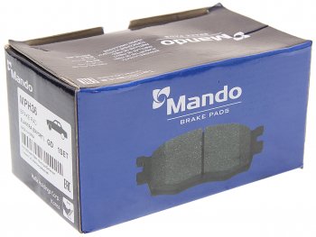2 599 р. Колодки тормозные передние (4шт.) MANDO Hyundai Elantra CN7 (2020-2023)  с доставкой в г. Чебоксары. Увеличить фотографию 2