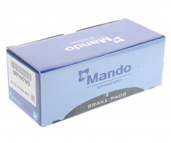 2 779 р. Колодки тормозные передние (4шт.) R15 MANDO Hyundai Elantra CN7 (2020-2023)  с доставкой в г. Чебоксары. Увеличить фотографию 2