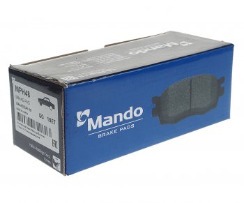 1 769 р. Колодки тормозные передние R16 (4шт.) MANDO KIA Optima 4 JF дорестайлинг седан (2016-2018)  с доставкой в г. Чебоксары. Увеличить фотографию 2
