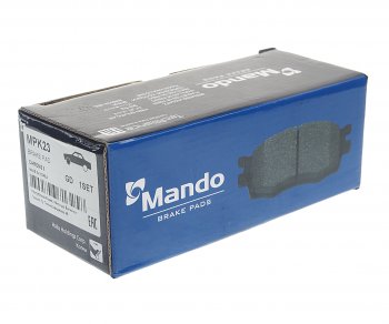 1 439 р. Колодки тормозные передние без отверстий (4шт.) MANDO KIA Ceed 1 ED дорестайлинг, хэтчбэк 5 дв. (2006-2010)  с доставкой в г. Чебоксары. Увеличить фотографию 2