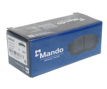 679 р. Колодки тормозные передние R16 (4шт.) MANDO KIA Rio 3 QB хэтчбек 5 дв. рестайлинг (2015-2017)  с доставкой в г. Чебоксары. Увеличить фотографию 2