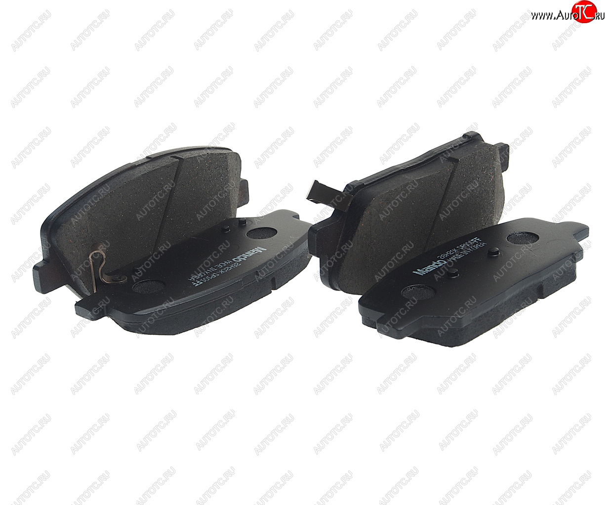 679 р. Колодки тормозные передние R16 (4шт.) MANDO KIA Rio 3 QB хэтчбек 5 дв. рестайлинг (2015-2017)  с доставкой в г. Чебоксары