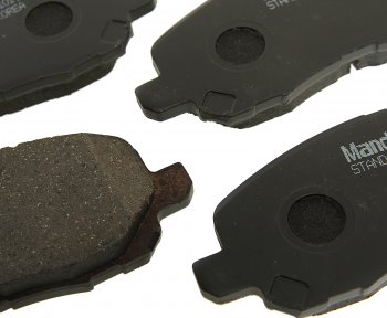 1 569 р. Колодки тормозные передние (4шт.) MANDO Mitsubishi Galant 8  дорестайлинг седан (1996-1998)  с доставкой в г. Чебоксары. Увеличить фотографию 2