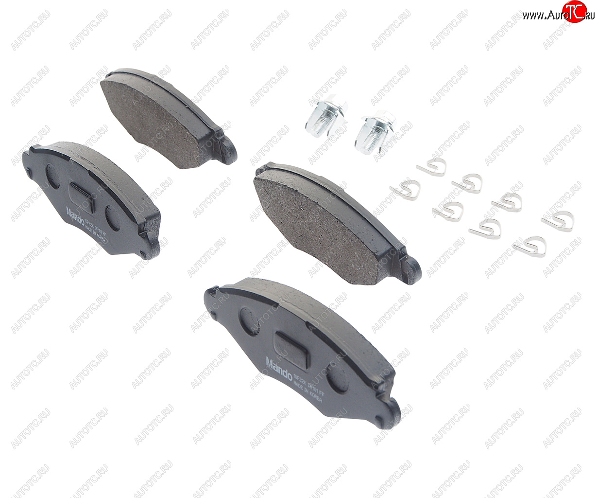 1 329 р. Колодки тормозные передние (4шт.) MANDO Peugeot 306 (1993-2002)  с доставкой в г. Чебоксары