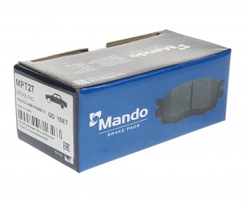 1 049 р. Колодки тормозные задние (4шт.) MANDO Toyota Land Cruiser 10 100 2-ой рестайлинг (2005-2007)  с доставкой в г. Чебоксары. Увеличить фотографию 2