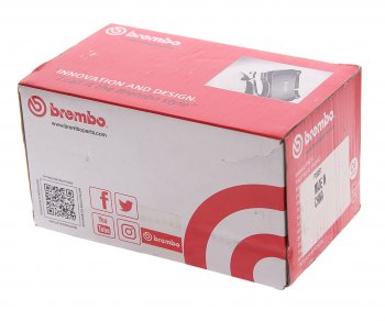 5 649 р. Колодки тормозные задние (4шт.) BREMBO BMW 5 серия F10 рестайлинг, седан (2013-2017)  с доставкой в г. Чебоксары. Увеличить фотографию 3