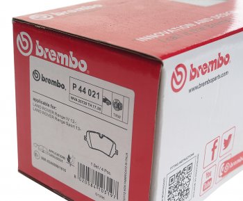 5 999 р. Колодки тормозные задние (4шт.) BREMBO Land Rover Range Rover 5 L460 (2021-2025)  с доставкой в г. Чебоксары. Увеличить фотографию 3