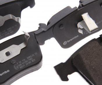 11 499 р. Колодки тормозные задние (4шт.) BREMBO Mercedes-Benz ML class W164 дорестайлинг (2005-2008)  с доставкой в г. Чебоксары. Увеличить фотографию 2