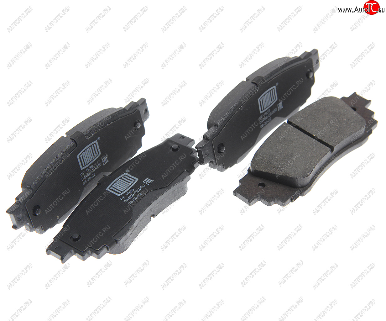 1 239 р. Комплект задних колодок дисковых тормозов (4шт.) TRIALLI Toyota Camry XV70 дорестайлинг (2017-2021)  с доставкой в г. Чебоксары