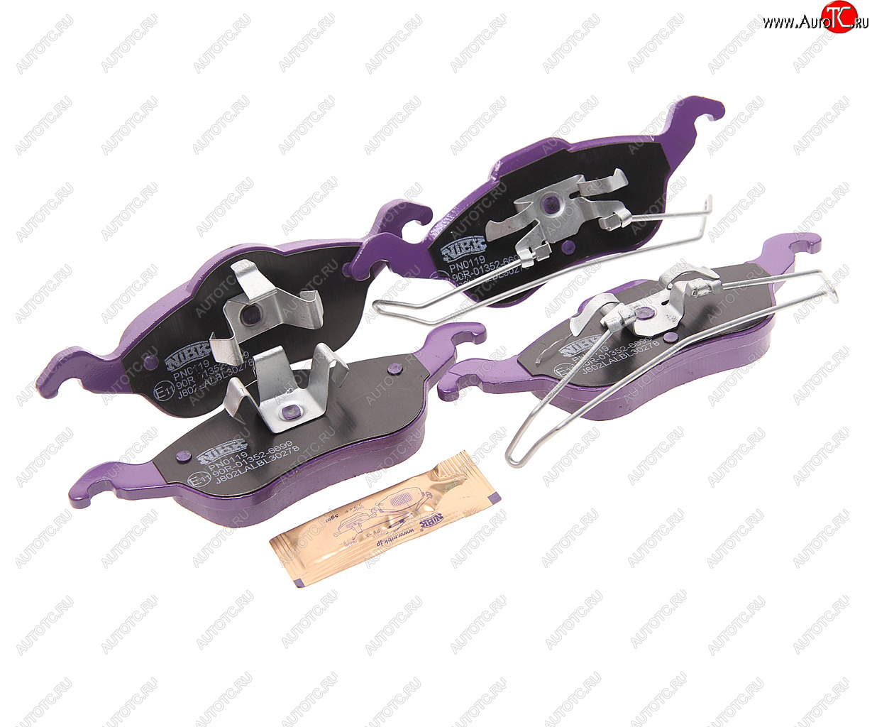 2 989 р. Колодки тормозные передние (4шт.) NIBK Ford Focus 1 хэтчбэк 5 дв. дорестайлинг (1998-2002)  с доставкой в г. Чебоксары