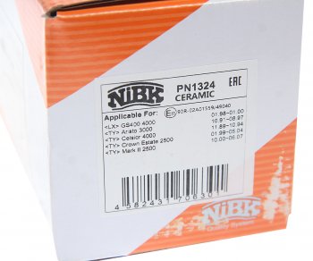 3 279 р. Колодки тормозные передние (4шт.) NIBK Toyota Mark 2 X100 седан (1996-2000)  с доставкой в г. Чебоксары. Увеличить фотографию 4