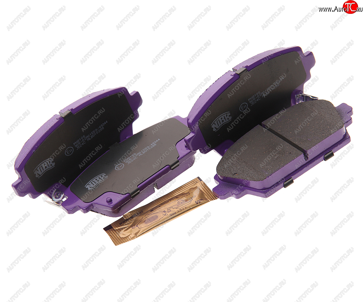 2 399 р. Колодки тормозные передние (4шт.) NIBK Honda Accord 6 CF седан дорестайлинг (1997-2000)  с доставкой в г. Чебоксары