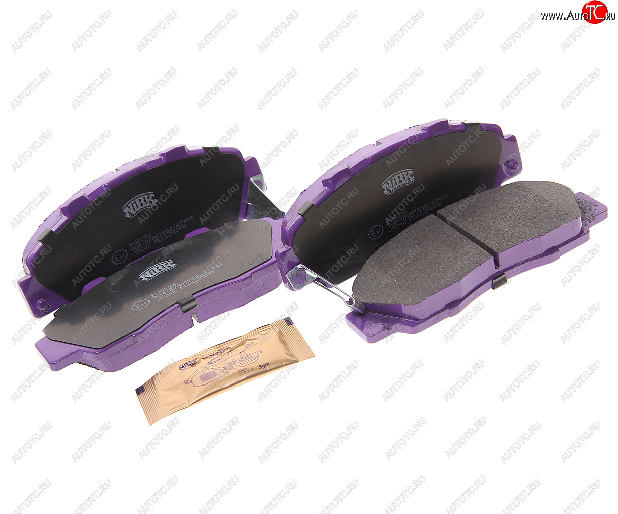 2 599 р. Колодки тормозные передние (4шт.) NIBK Honda Civic FD седан дорестайлинг (2005-2008)  с доставкой в г. Чебоксары